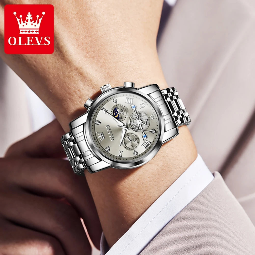 OLEVS - Reloj Clásico de Pulsera de Cuarzo